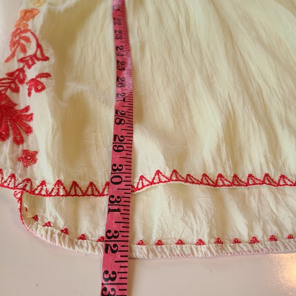 *SOLD* Johnny Was Leemon Embroidered Tunic Top Sheer Gauzy Shirt XS - Picture 13 of 15